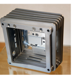Undentia AB Cirrus7 SE custom CNC-machined aluminum chassis for a silent, passively cooled high-end music server.