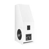 Undentia AB Genelec 8381A SAM adaptive point source main monitor speaker in white, rear view showing connection panel.