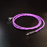 Undentia AB purple braided DC power cable for Ediscreation Firebird LPS with metal locking connector
