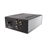 Undentia AB Ediscreation linear power supply with dual DC outputs and black metal chassis for high-end audio systems