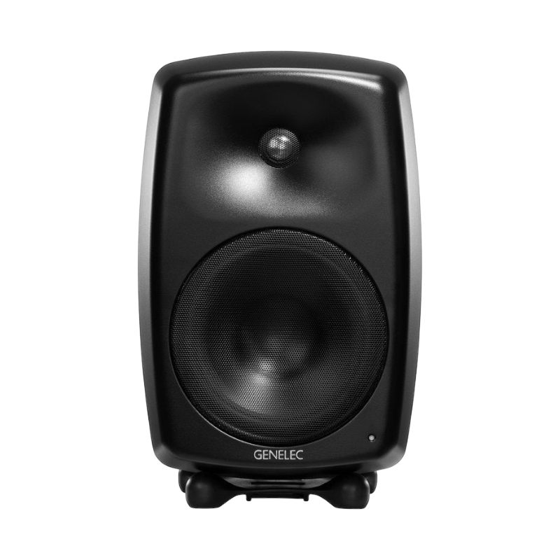 Undentia AB Genelec G Four active studio monitor speaker in black with a curved design and front-facing driver