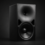 Undentia AB Genelec 8380A active three-way studio monitor with a 15-inch woofer and coaxial driver in matte black.