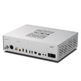 Matrix Audio  NT-1 Digital Audio Transport sedd snett bakiifrån/uppifrån silver finish anslutningar