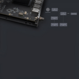Undentia AB Matrix Audio SS-1 Pro network switch internal circuit board showing clock system and RF synthesizer