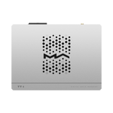 Undentia AB Matrix Audio TT-1 digital audio transport in a sleek silver finish with a perforated ventilation pattern.
