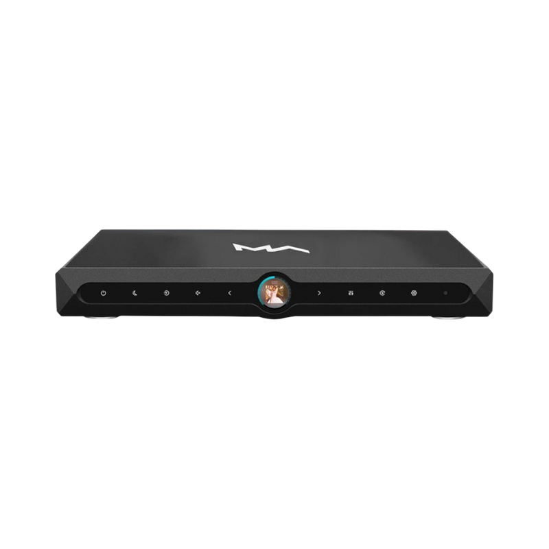 Undentia AB Matrix Audio X-Sabre 3 DAC and network streamer in black with a high-resolution front LCD display.