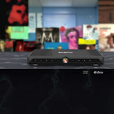 Undentia AB Matrix Audio X-Sabre 3 DAC and network streamer with high-resolution LCD display and sleek black chassis.
