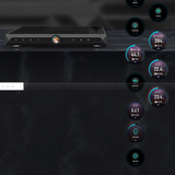 Undentia AB Matrix Audio X-Sabre 3 DAC and network streamer with high-resolution display showing streaming interface