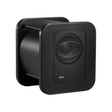 Undentia AB 7370A SAM studio subwoofer in black with a protective grille for precise low-frequency audio reproduction.