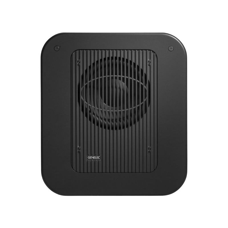 Undentia AB 7370A SAM studio subwoofer in black with a protective metal grille and rounded square frame