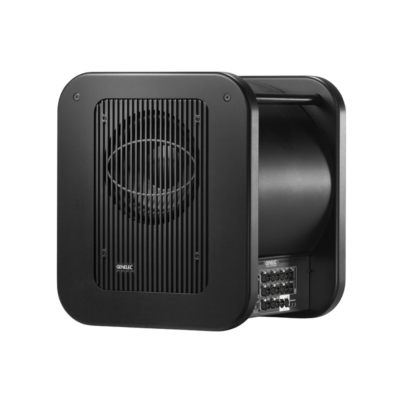 Undentia AB 7370A SAM studio subwoofer in black with a protective front grille and rear input panel
