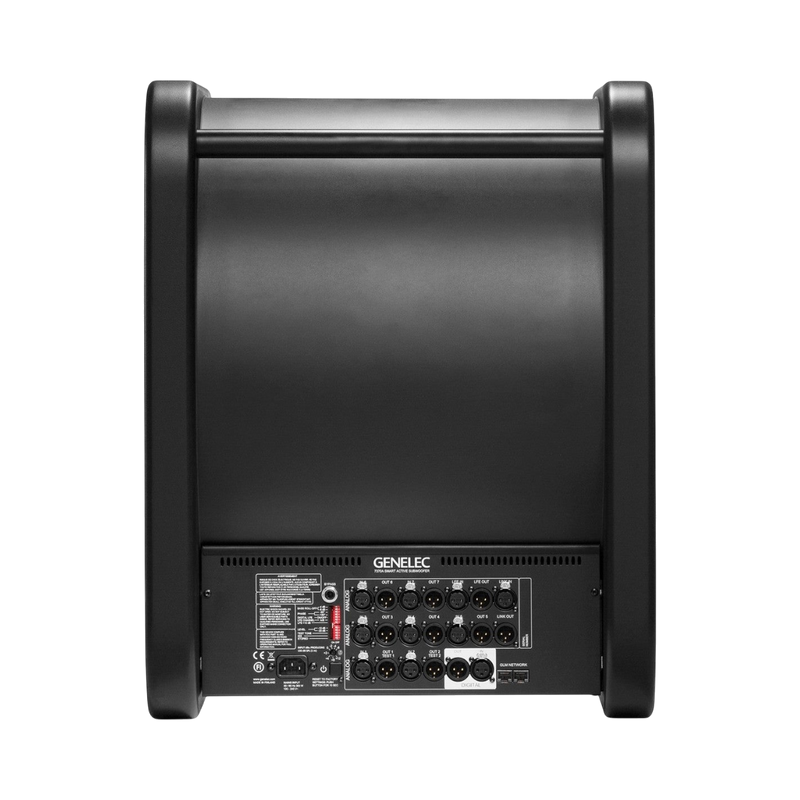 Undentia AB 7370A SAM studio subwoofer rear panel showing professional XLR connectivity and intelligent control ports
