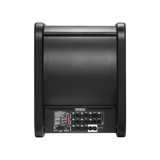 Undentia AB 7370A SAM studio subwoofer rear panel showing professional XLR connectivity and intelligent control ports