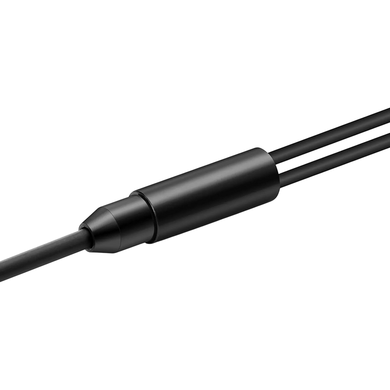 Undentia AB armored fiber optic cable featuring a durable black protective sleeve for network audio applications