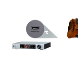 Undentia AB Element X2 Pure music streamer featuring a front display and a highlighted HDMI ARC port connection.