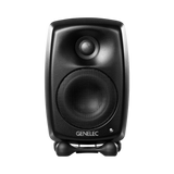 Undentia AB G Two compact black active studio monitor speaker with a sleek, rounded design on a small stand.
