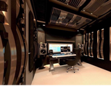 Undentia AB Genelec 1237A active studio monitors installed in a professional sound production control room