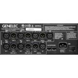 Undentia AB Genelec 7350A SAM studio subwoofer rear connection panel with XLR analog and digital inputs and outputs