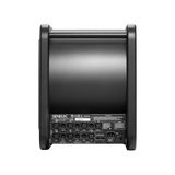 Undentia AB Genelec 7350A SAM studio subwoofer rear panel showing analog and digital XLR input and output ports