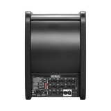 Undentia AB Genelec 7360A SAM studio subwoofer rear panel showing multiple XLR analog and digital connectivity ports