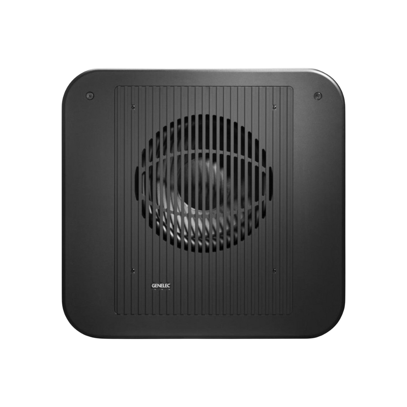 Undentia AB Genelec 7380A SAM studio subwoofer in black with a protective front grille and circular driver design.