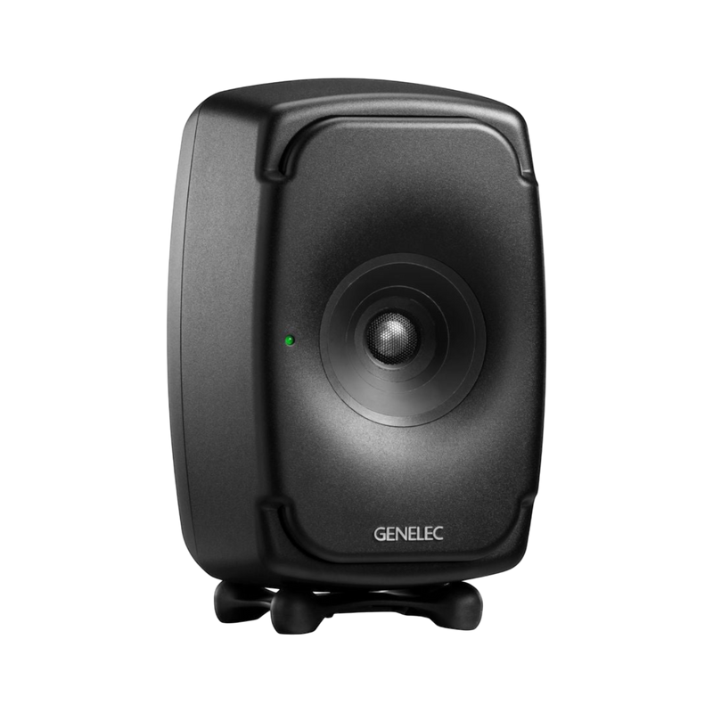 Undentia AB Genelec 8331A SAM black three-way studio monitor speaker on a stand for nearfield listening