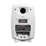 Undentia AB Genelec 8340A SAM studio monitor rear view showing connectivity ports and calibration switches in white