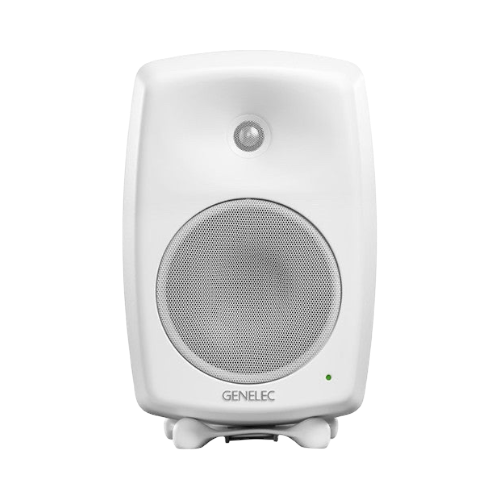 Undentia AB Genelec 8340A SAM studio monitor in white with a compact design and front-facing speaker grille