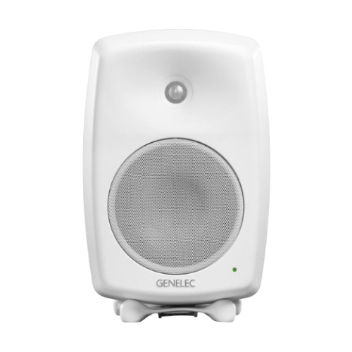Undentia AB Genelec 8340A SAM studio monitor in white with a compact design and front-facing speaker grille
