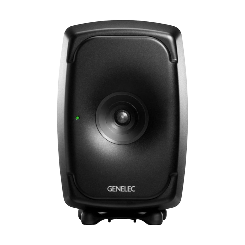 Undentia AB Genelec 8341A SAM three-way active studio monitor in black with a sleek, compact acoustic design.