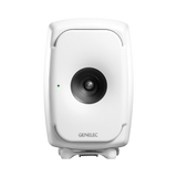 Undentia AB Genelec 8341A SAM white three-way active studio monitor speaker with a sleek, rounded acoustic design.