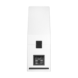 Undentia AB Genelec 8381A SAM Adaptiv point source main monitor speaker in white, rear view showing connection panel.