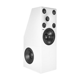 Undentia AB Genelec 8381A white floor-standing SAM adaptive point source main monitor speaker for professional studio.