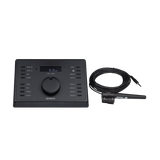 Undentia AB Genelec 9320A SAM Reference Controller with black control console, volume knob, and calibration microphone.