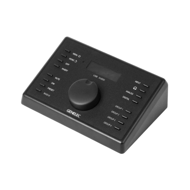 Undentia AB Genelec 9320A SAM Reference Controller with central volume knob and monitor control buttons in black.