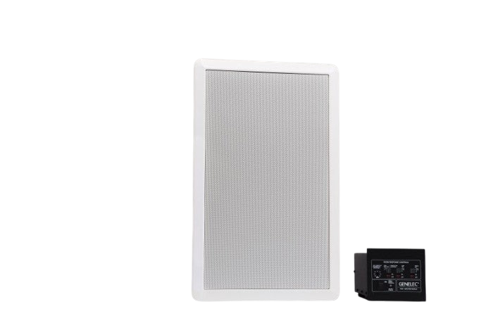 Undentia AB Genelec AIW26B active in-wall speaker with white paintable grille and external RAM1 amplifier module