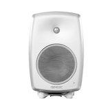 Undentia AB Genelec G Four white active studio monitor speaker with a sleek, rounded design and front-facing grille.