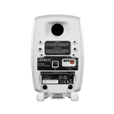 Undentia AB Genelec G One active speaker rear view showing power input, bass controls, and mounting points