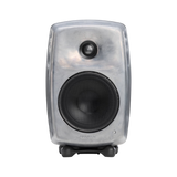 Undentia AB Genelec G Three active speaker in a raw metal finish with a compact, rounded design.