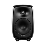 Undentia AB Genelec G Three compact black active studio monitor speaker with a sleek curved design