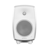 Undentia AB Genelec G Three compact white active studio monitor speaker with rounded edges and metal grille