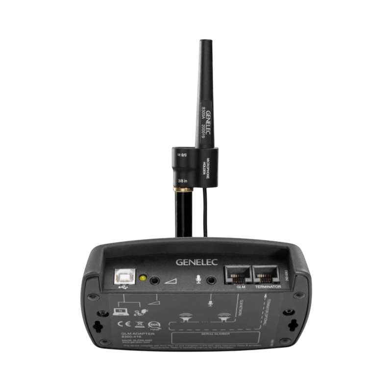 Undentia AB Genelec GLM network adapter kit with 8300A calibration microphone and holder for SAM monitors