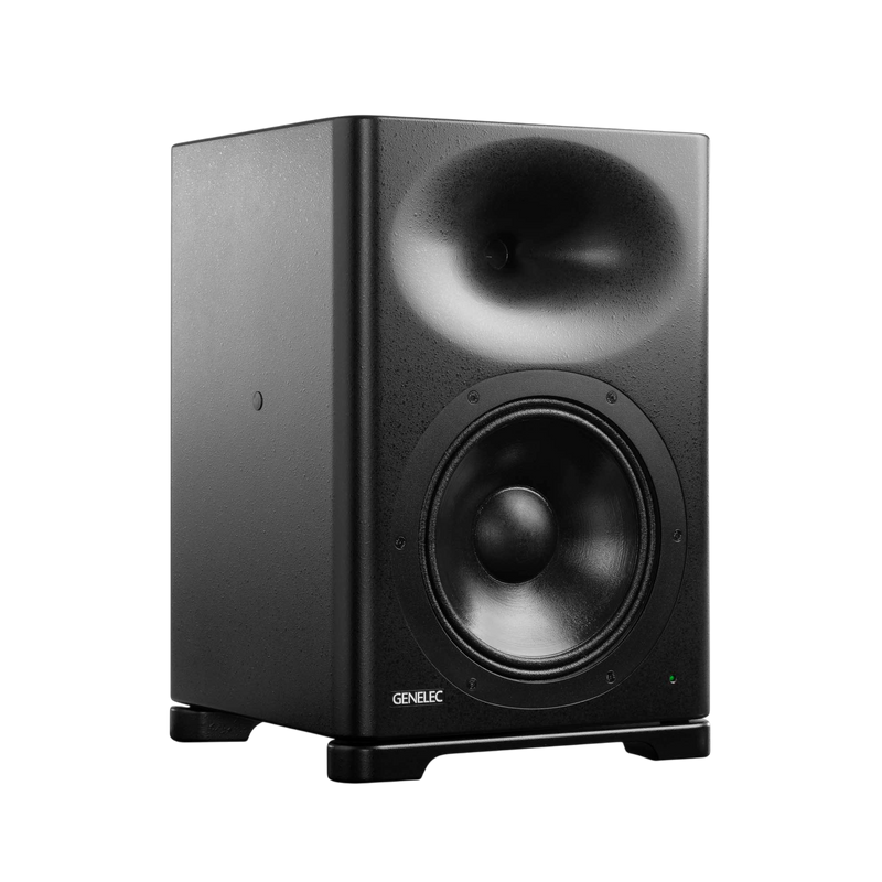 Undentia AB Genelec S360A SAM studio monitor in black, featuring a high-performance woofer and precision waveguide.