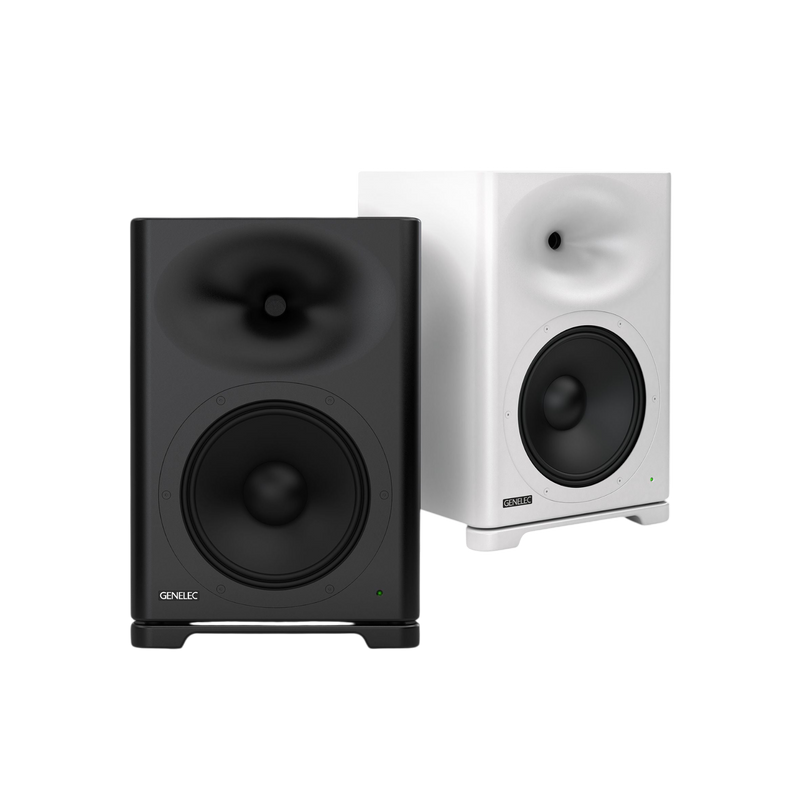 Undentia AB Genelec S360A SAM studio monitors in black and white, professional high-performance speakers.