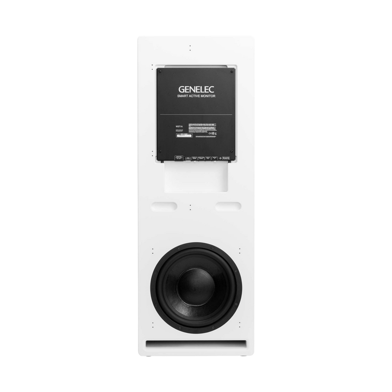 Undentia AB Genelec W371A white active woofer system with rear connectivity panel and large bass driver