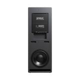 Undentia AB Genelec W371A SAM woofer system in matte black finish, showing the rear panel and large bass driver.