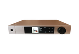Undentia AB Matrix Audio Element S digital transport with silver finish, front display, and black control knob