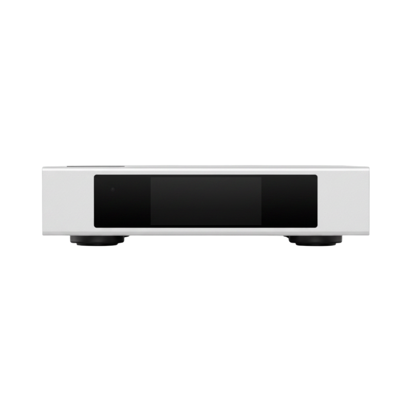 Undentia AB Matrix Audio Element S streamer with a sleek silver finish and front touch display screen