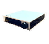 Undentia AB Matrix Audio Element X2 high-end DAC and streamer in a sleek white finish with black volume knob