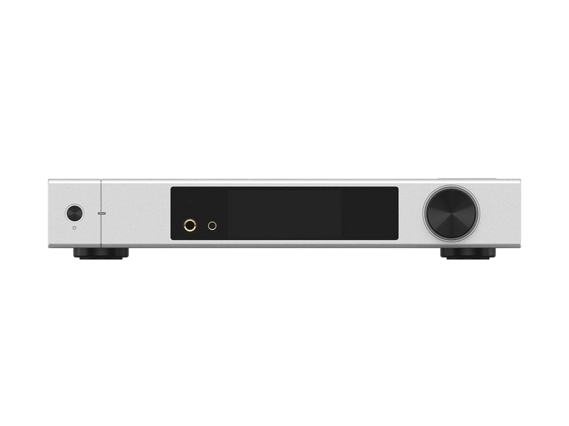 Undentia AB Matrix Audio Element X2 Pure silver music streamer and DAC with front display and headphone jacks